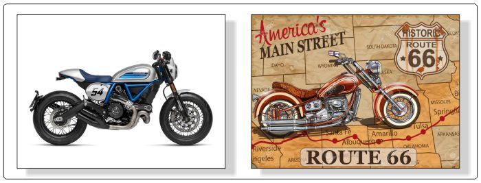 Tablouri canvas cu moticiclete