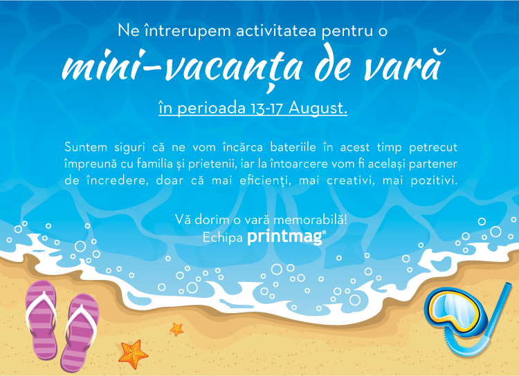 Modificare program de lucru - mini-vacanta de vara