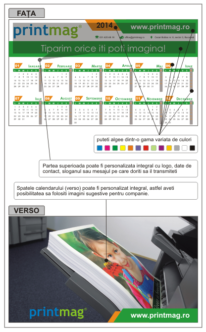 Calendar de birou personalizat 2014 Calendar de birou personalizat 2014