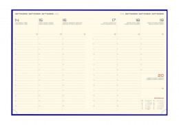 Grafica interior agenda datata saptamanal Donata 21x27 cm