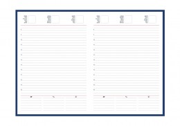 Grafica interior agenda nedatata Allegra 15x21 cm