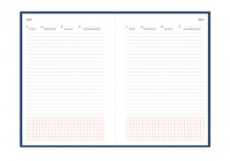 Grafica interior agenda nedatata Allegra cu elastic 15x21 cm