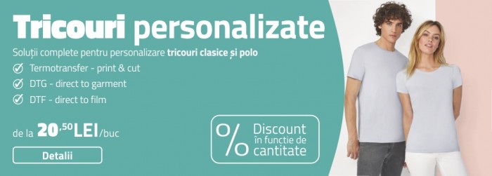 Promotie tricouri personalizate