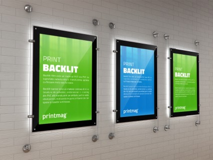 Backlit film si Backlit banner