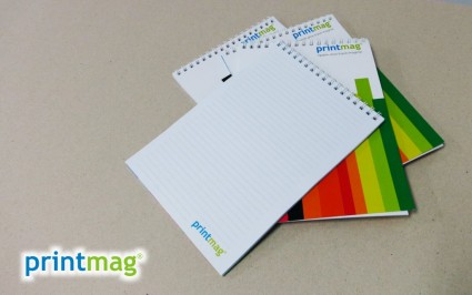 Blocnotes legat cu spira metalica