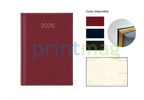 Agenda personalizata Siena GOLD 15x21 cm zilnica