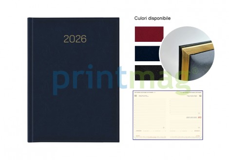 Agenda personalizata Siena GOLD 17x24 cm zilnica