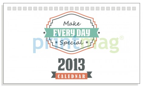 Calendar de birou 2014 motivational, vintage