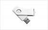 USB personalizat TWIST WHITE
